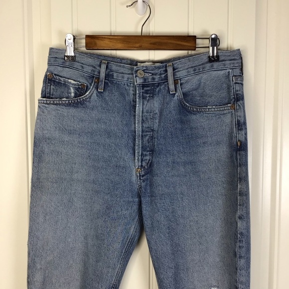 AGOLDE Riley High Rise Straight Crop in Escalate Size 28. - Picture 3 of 10